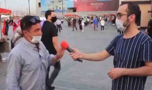 Muhabirin sabrı tükenme noktasına geldi! Sosyal medyaya damga vuran röportaj