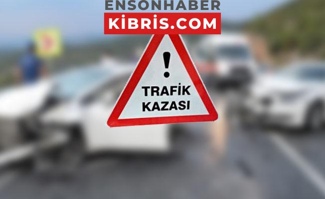 Girne’de trafik kazası: Karşıdan karşıya geçmeye çalışan yayaya otomobil çarptı