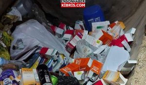 KIBRIS
                                        Lefkoşa'da çöpte oldukca sayıda ilaç