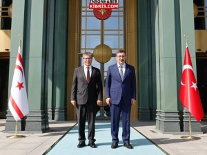 Başbakan Üstel, Ankara’da Türkiye Cumhurbaşkanı Yardımcısı Yılmaz ile görüştü