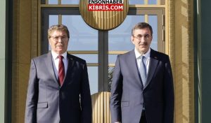 Başbakanı Üstel, Ankara’da Türkiye Cumhurbaşkanı Yardımcısı Yılmaz ile görüştü