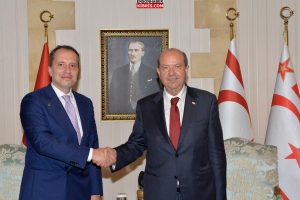 Cumhurbaşkanı Tatar, Erbakan ve beraberindeki heyeti kabul etti