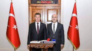 Başbakan Üstel, Adana Valisi Köşger'i ziyaret etti