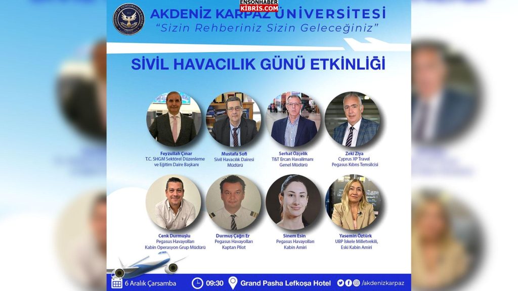 Akdeniz Karpaz Üniversitesi Sivil Havacılık Günü Paneli düzenliyor…